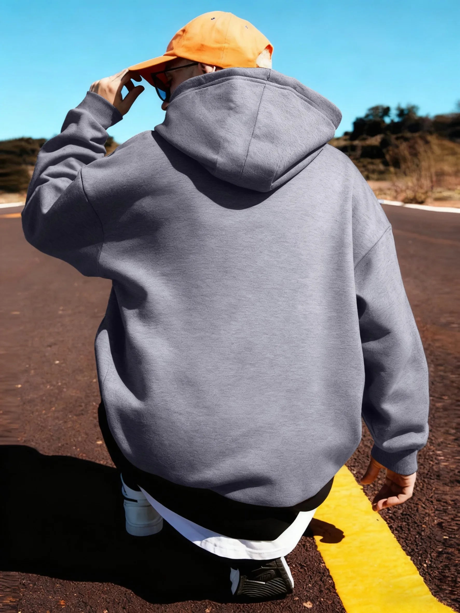 Harvard Est. 1636 Printed Sport Casual Hoody Men Street Fleece Sweatshirts Comfortable Loose Clothes Vintage Pocket Sportswears