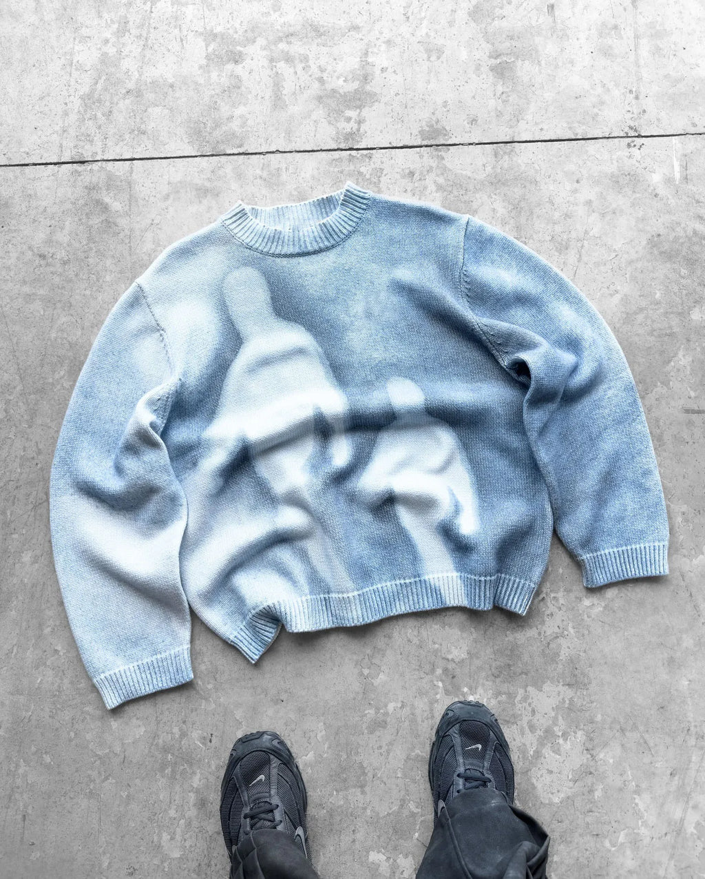 New style loose round neck pullover knit sweater Gothic retro street fashion hip-hop autumn and winter casual top Y2K clothing