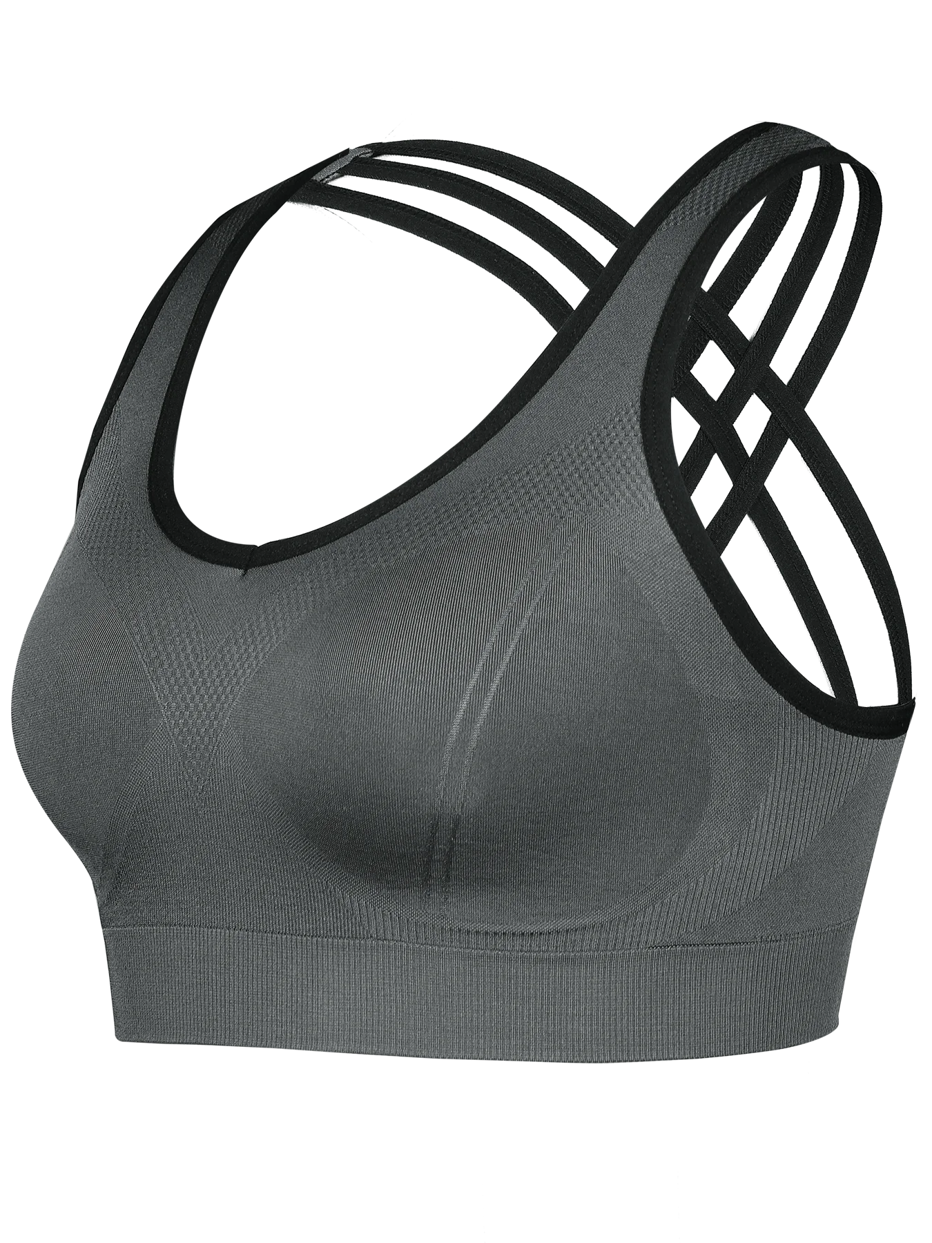 Solid Color Women Cross back Fitness Sport Bra Top Comprehensive Training Gym Fitness Yoga Underwear