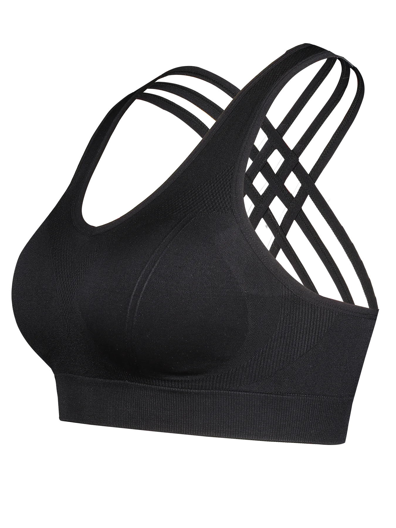 Solid Color Women Cross back Fitness Sport Bra Top Comprehensive Training Gym Fitness Yoga Underwear