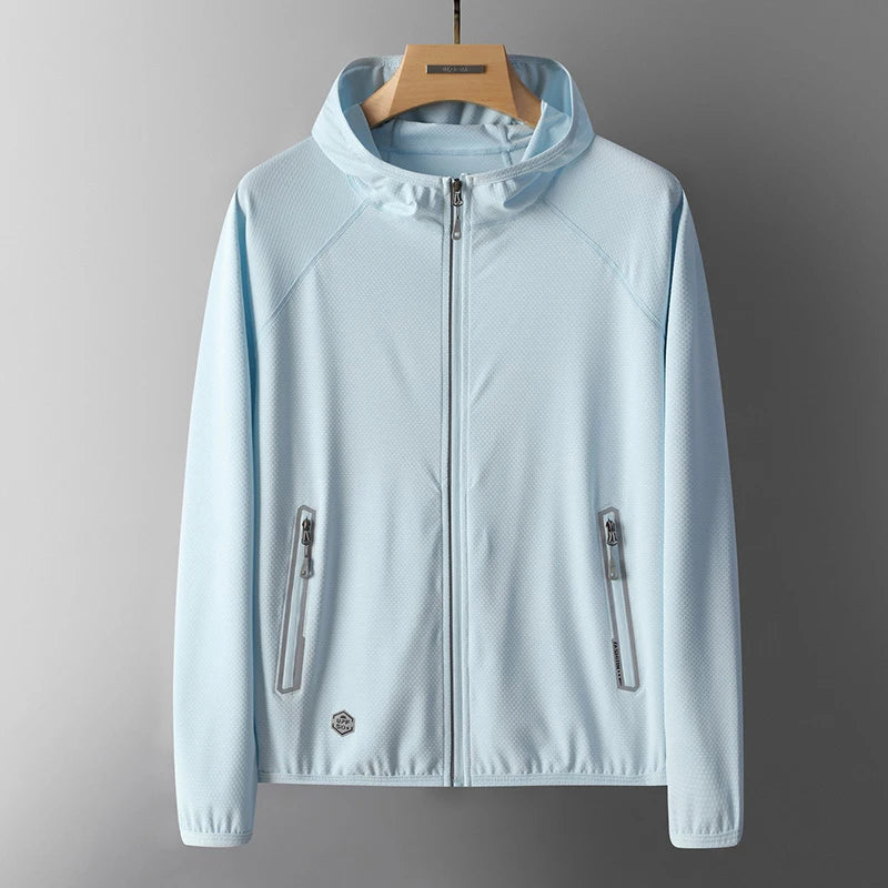 UPF50+ Summer UV Protection Hoodie Unisex Breathable Ice Silk Outdoor Sports Couple's Beach Street Style Lightweight Jacket