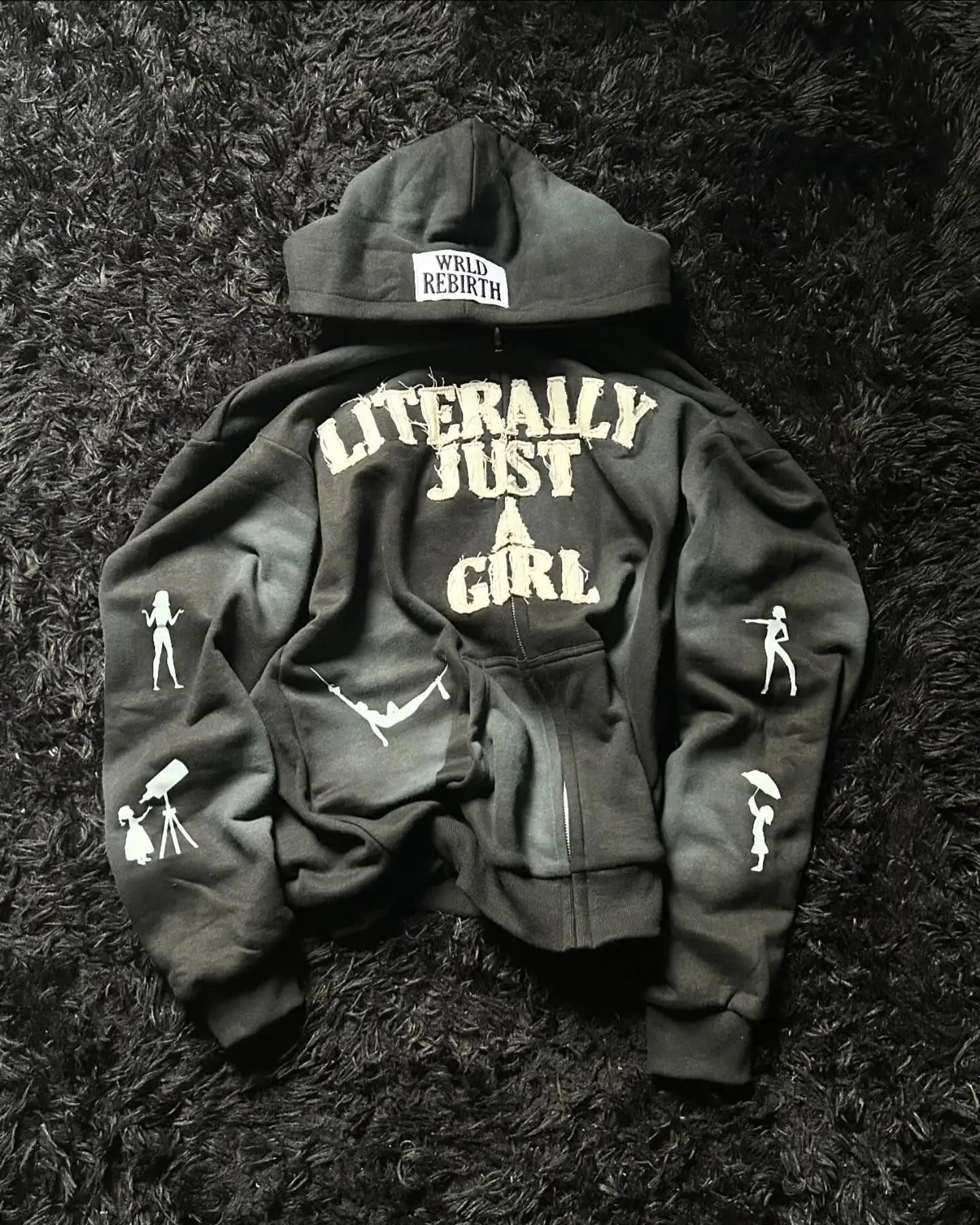 Y2K Hip Hop Hoodie Men Women 3D Print Letter Streetwear Loose Zip Up Cardigan Casual Oversized Pullover Sweatshirt Vintage Trend