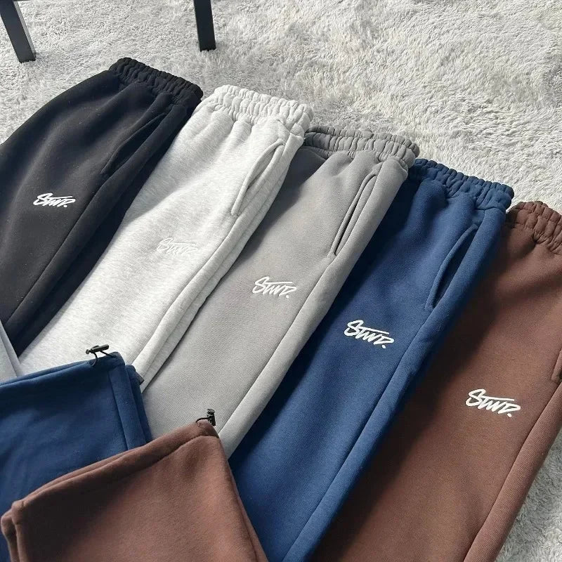 Autumn and Winter Street Casual Loose High-waisted Sweatpants Men Y2k Harajuku Hip-hop Fashion Versatile Oversized Trouser Women