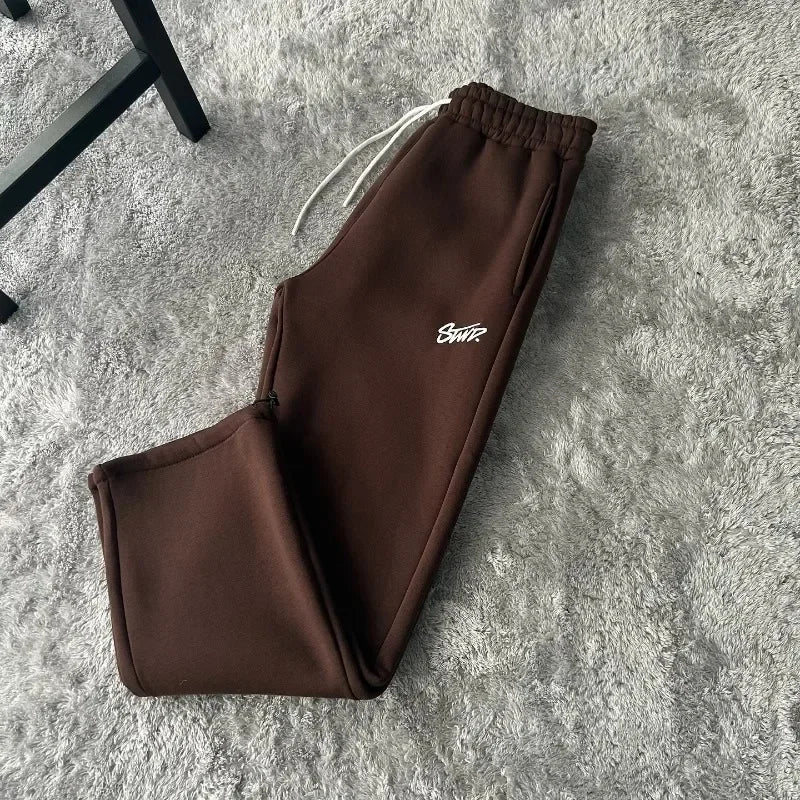 Autumn and Winter Street Casual Loose High-waisted Sweatpants Men Y2k Harajuku Hip-hop Fashion Versatile Oversized Trouser Women