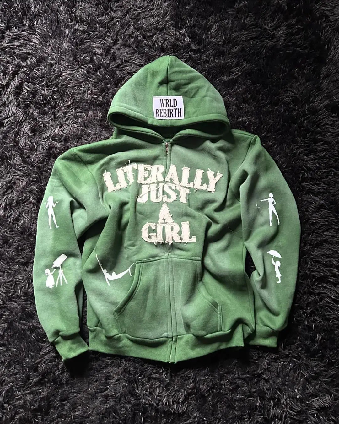 Y2K Hip Hop Hoodie Men Women 3D Print Letter Streetwear Loose Zip Up Cardigan Casual Oversized Pullover Sweatshirt Vintage Trend